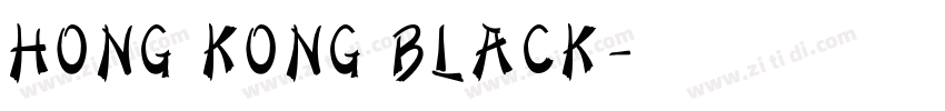 HONG KONG BLACK字体转换
